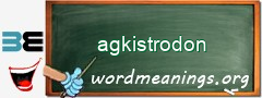 WordMeaning blackboard for agkistrodon